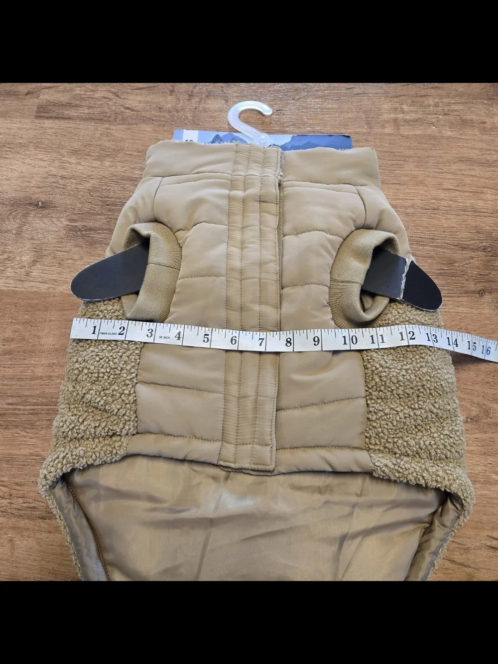 New! 18in Canada Pooch Tan Cool Factor Puffer Jacket Dog Puppy